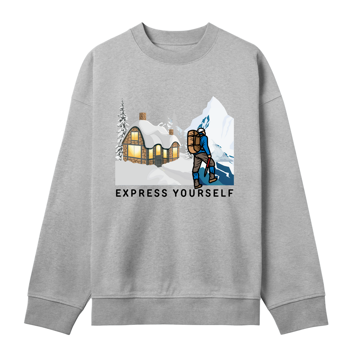 Winter Wanderlust - Express Yourself - Grey melange men - Sweatshirts