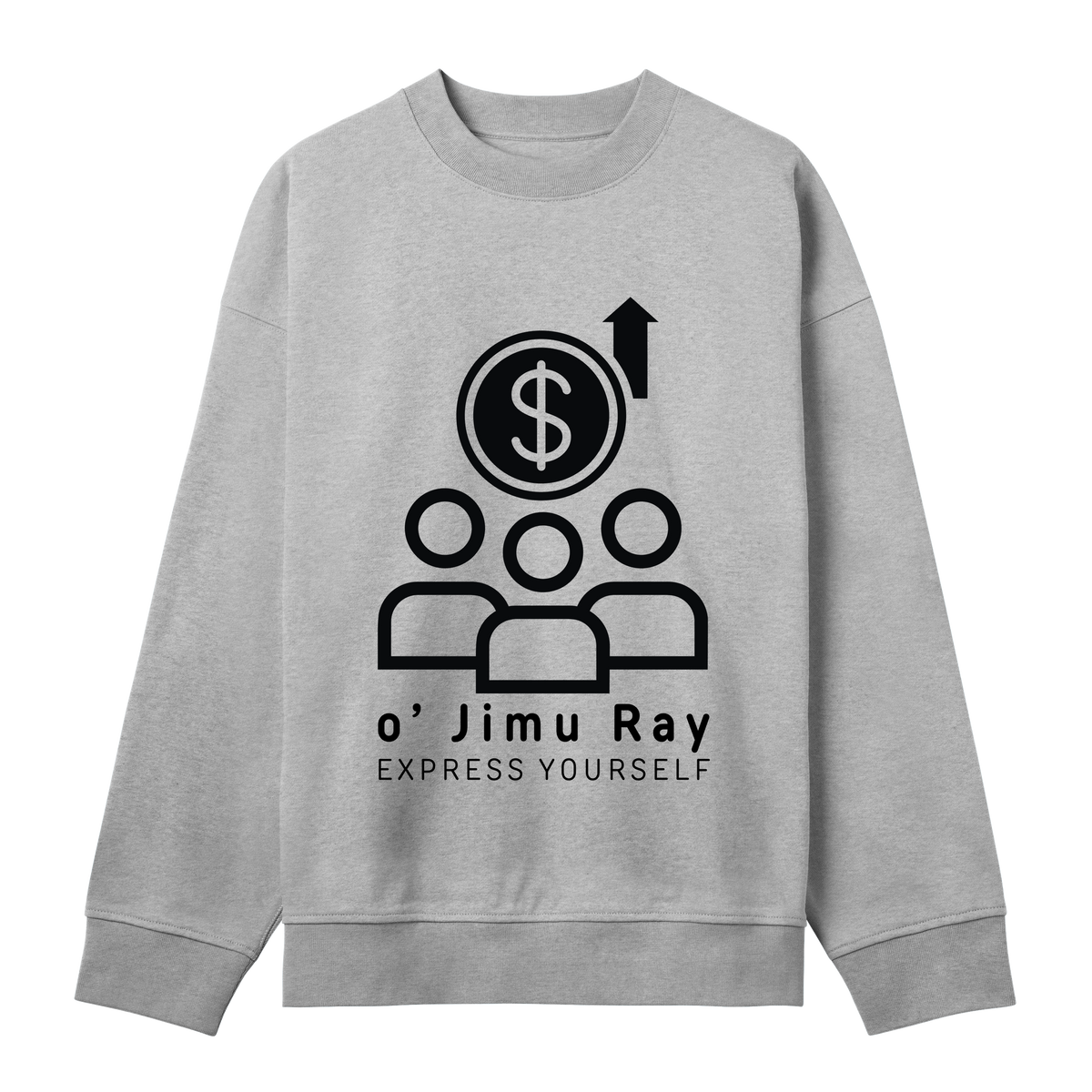 Money Moves - Stylish Sweatshirt Design - Grey melange men - Sweatshirts