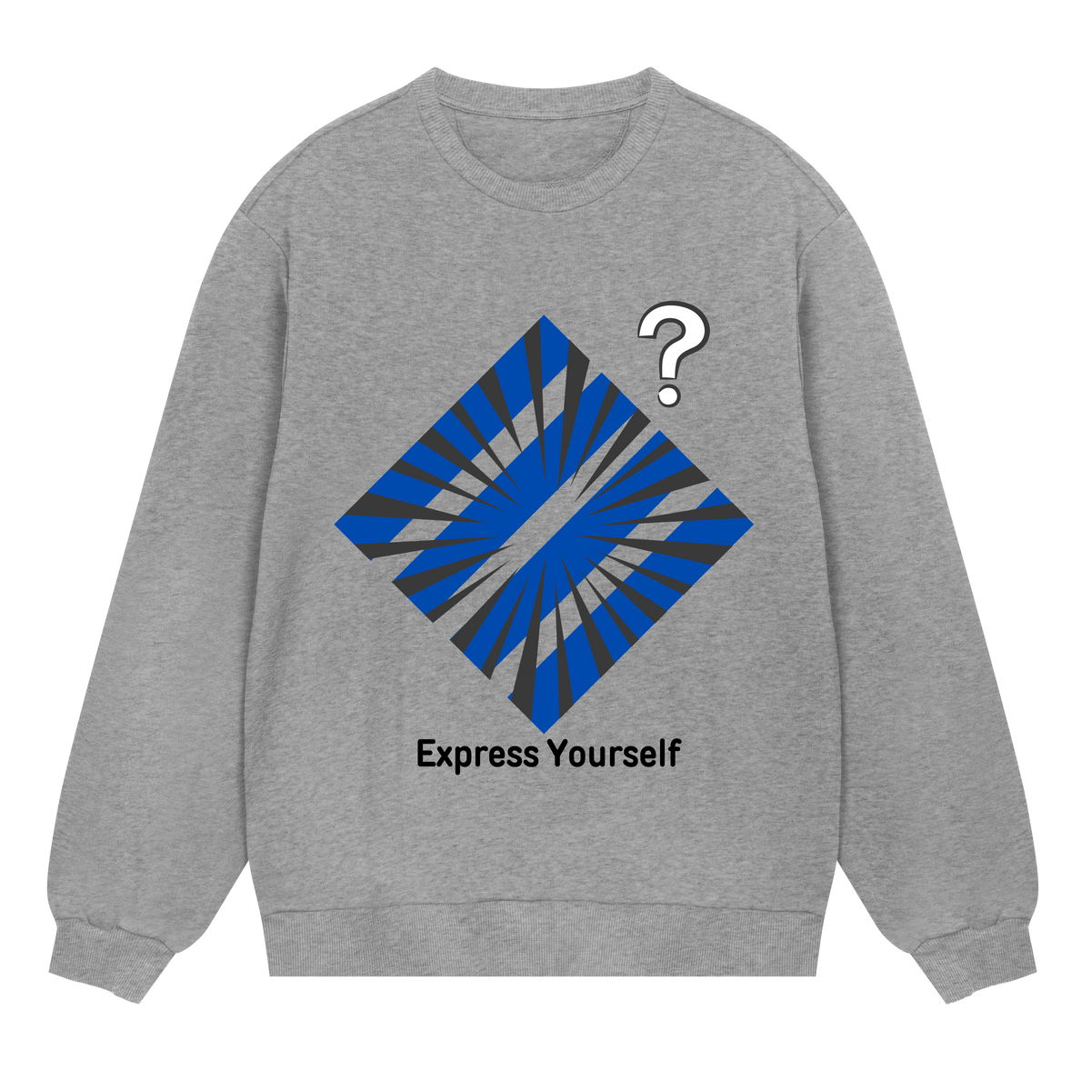 Question Your Limits - Dynamic Design - Grey melange men - Sweatshirts