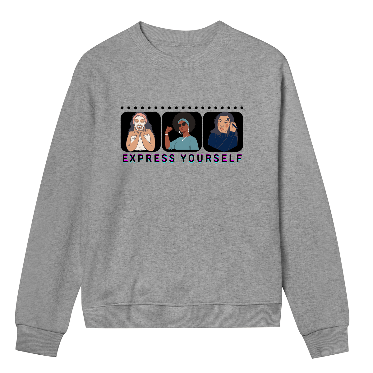 Celebrating You - Expressive Women's Sweatshirt - Grey melange women - Sweatshirts