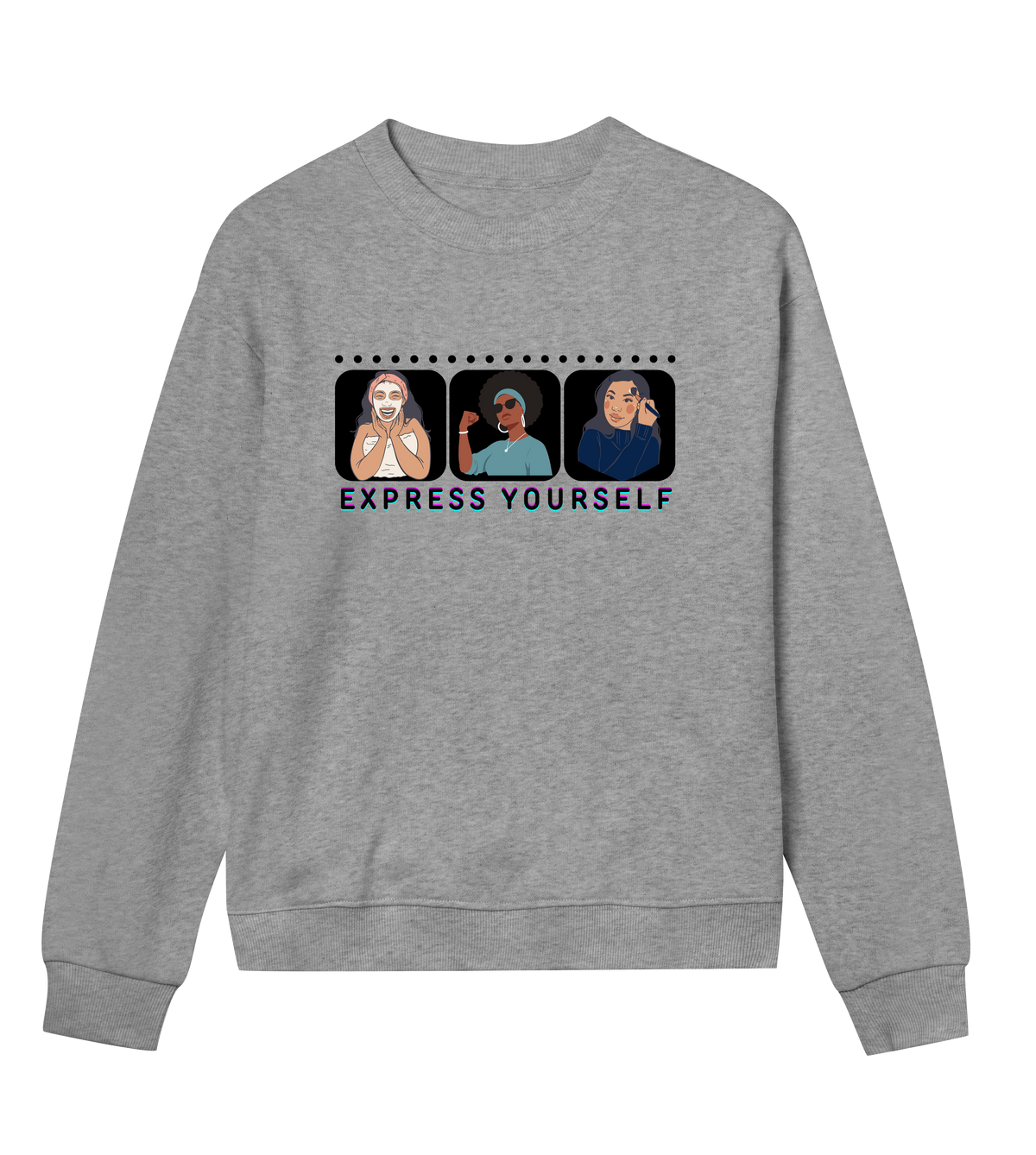 Celebrating You - Expressive Women's Sweatshirt - Grey melange women - Sweatshirts