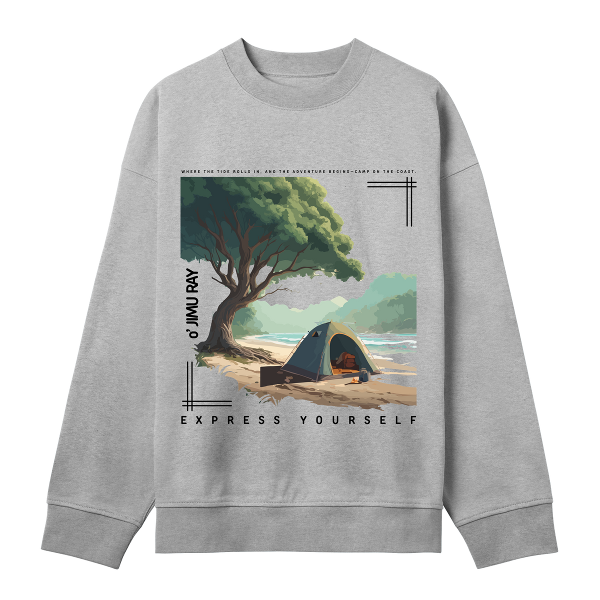 Forest Refuge - Discover Your Peace - Grey melange men - Sweatshirts