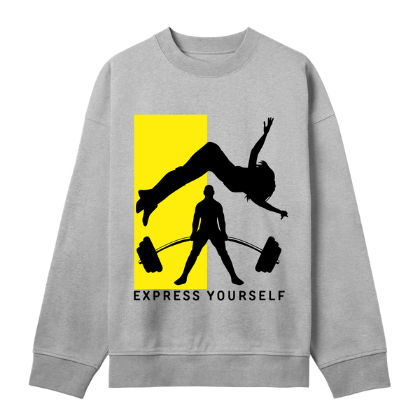 Lift with Power - Muscle Up - Grey melange men - Sweatshirts