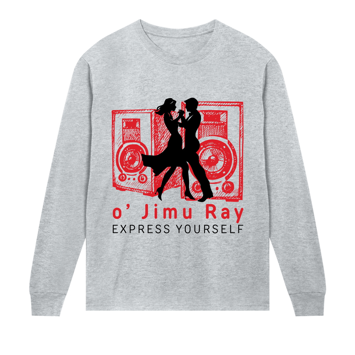 Dance Groove - Bold Full Sleeve - Grey melange men - Long Sleeve T-shirts