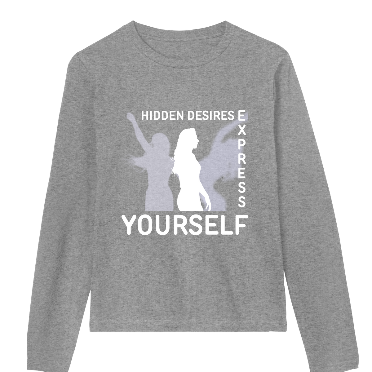 Minimalist Muse - Express Yourself Tee - Grey melange women - Long Sleeve T-shirts