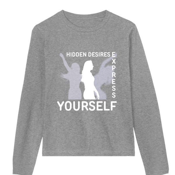 Minimalist Muse - Express Yourself Tee - Grey melange women - Long Sleeve T-shirts