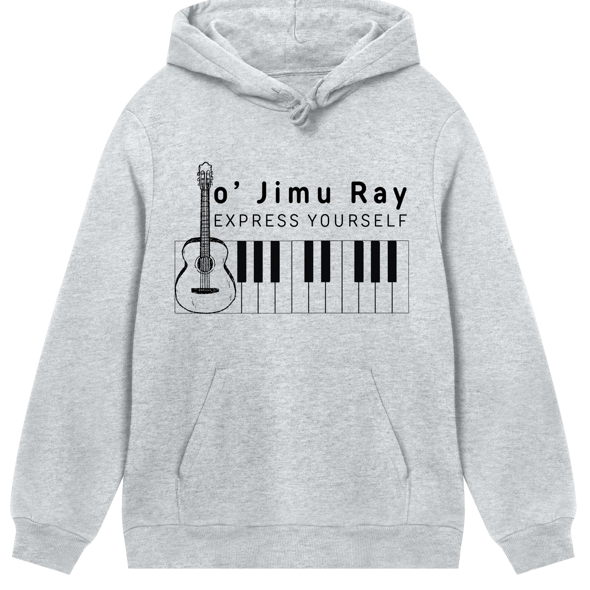 Piano Passion - Bold Style Hoodie - Grey melange men - Hoodies