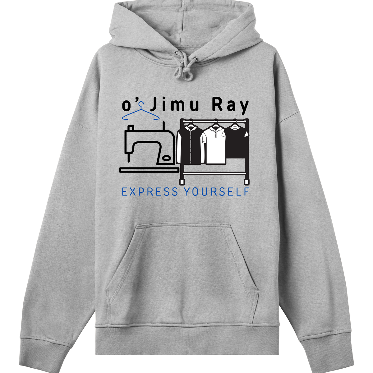 Timeless Style - The o' Jimu Ray Hoodie - Grey melange men - Hoodies