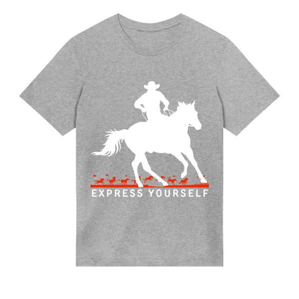 Ride with the Wild Spirit - Grey melange men - T-shirts