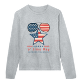 Patriotic Chic - Star-Spangled 4th July Special - Grey melange women - Long Sleeve T-shirts