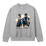 Vivid Style - Oversized Sweatshirt - Grey melange women - Sweatshirts