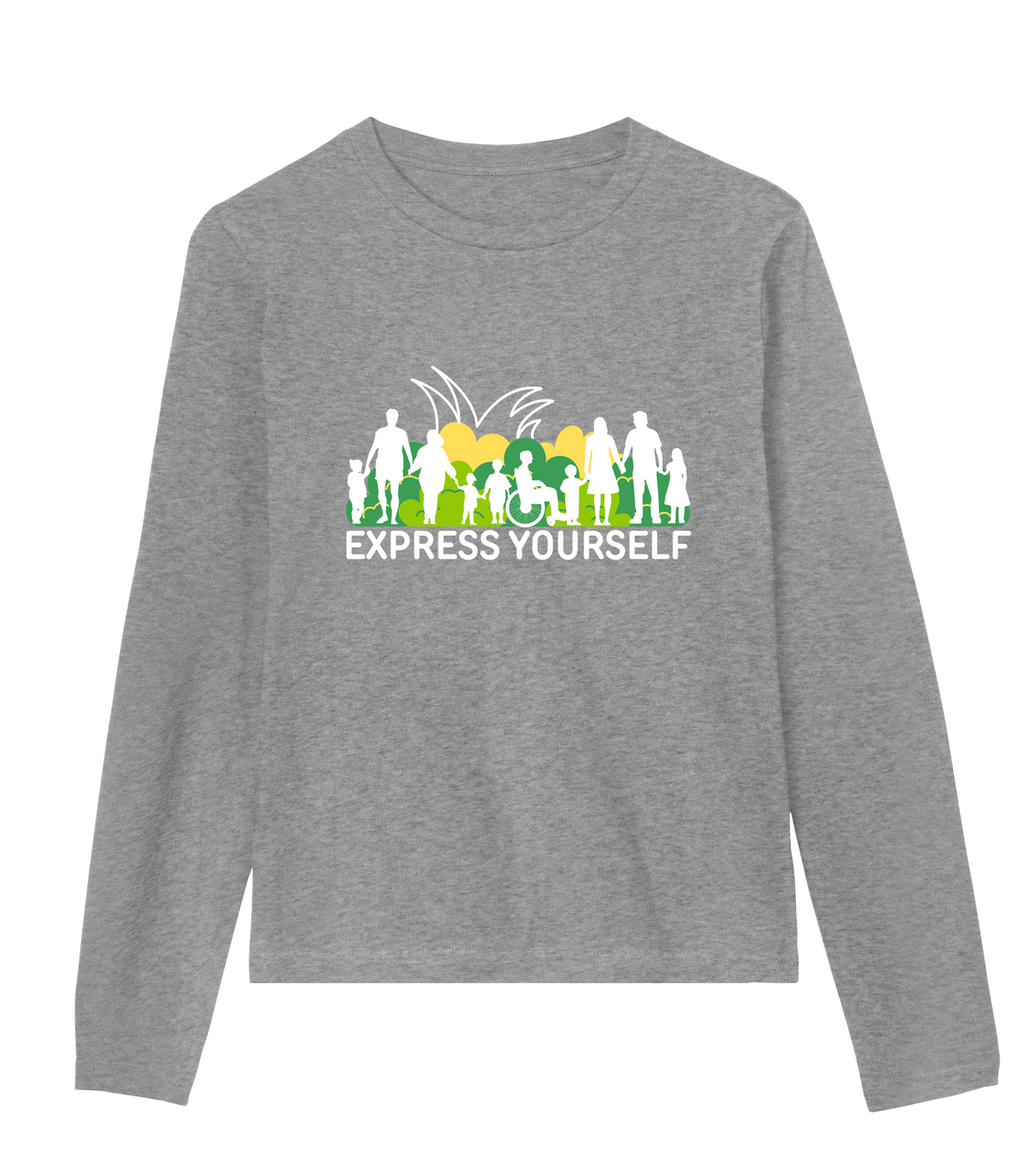 Together We Rise - Inclusive Silhouette - Grey melange women - Long Sleeve T-shirts