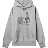 Fusion Fashion: Boxy Men's Hoodie - Grey melange men - Hoodies