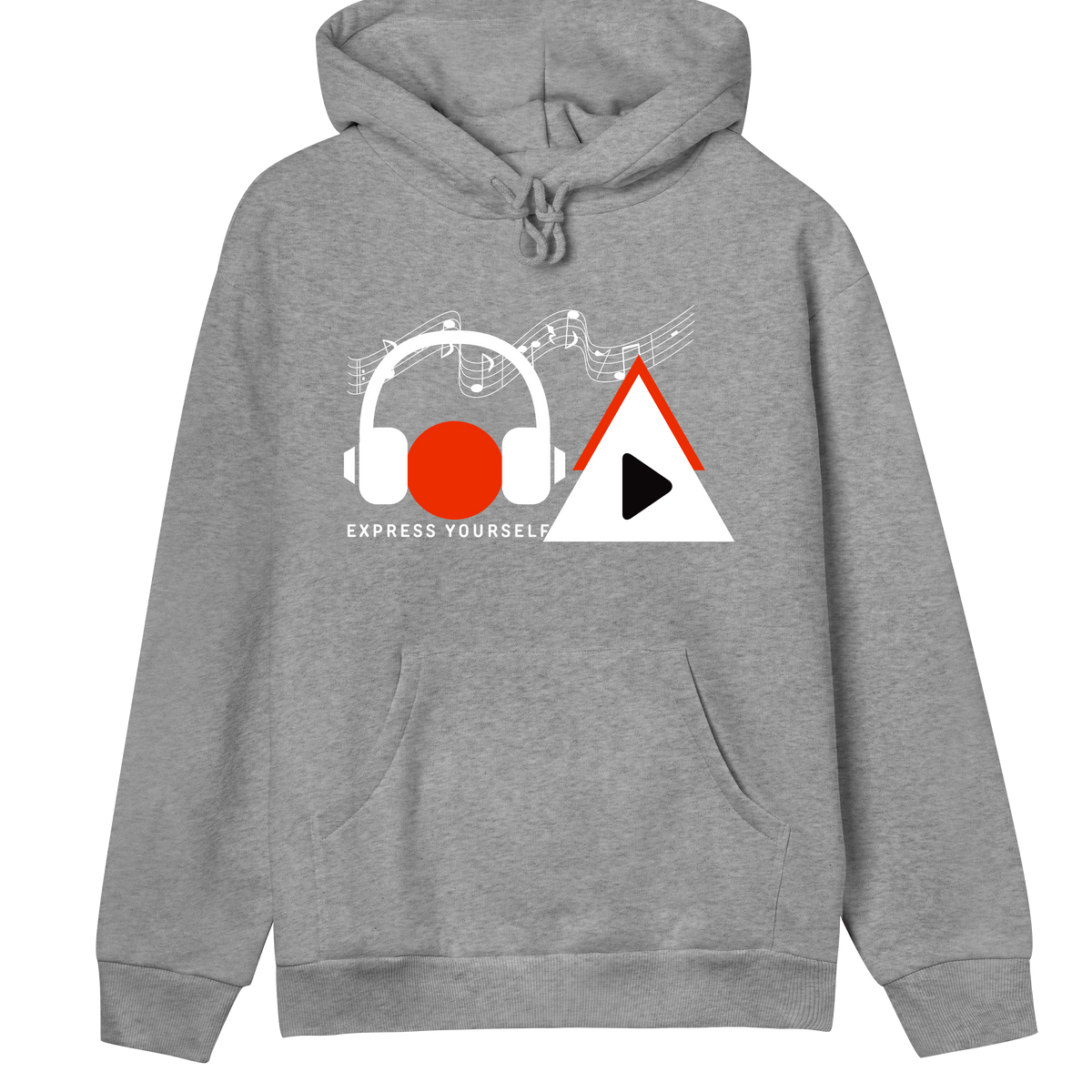 Musical Expression - Women's Rhythmic Hoodie - Grey melange women - Hoodies