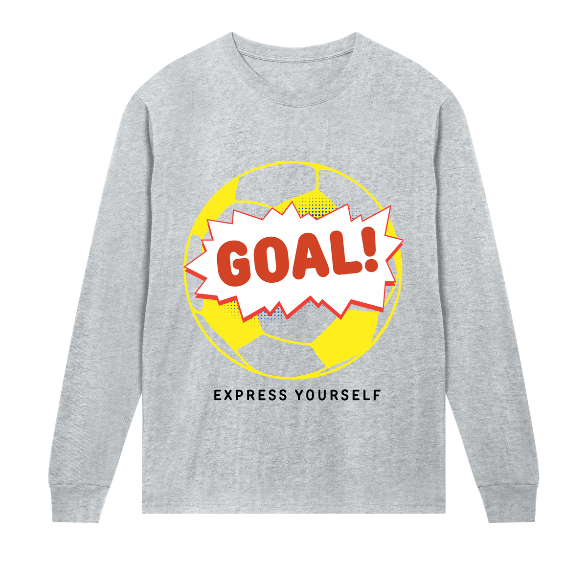 Goal! Celebration Tee - Grey melange men - Long Sleeve T-shirts