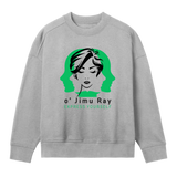 Expressive Elegance - Oversized Sweatshirt - Grey melange women - Sweatshirts