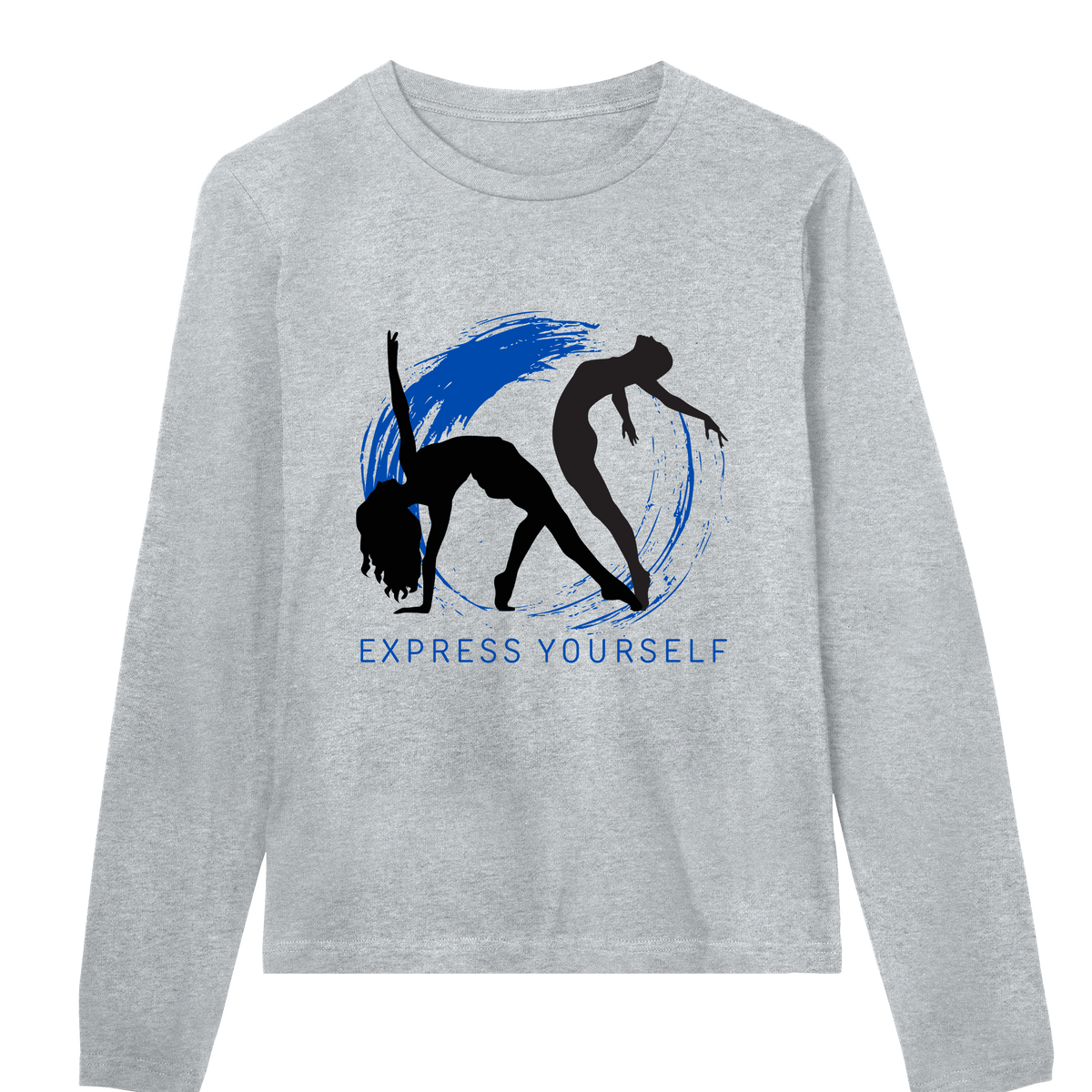 Dance of Expression Long Sleeve Tee - Grey melange women - Long Sleeve T-shirts