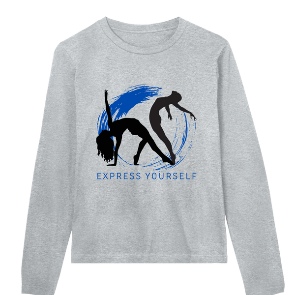 Dance of Expression Long Sleeve Tee - Grey melange women - Long Sleeve T-shirts