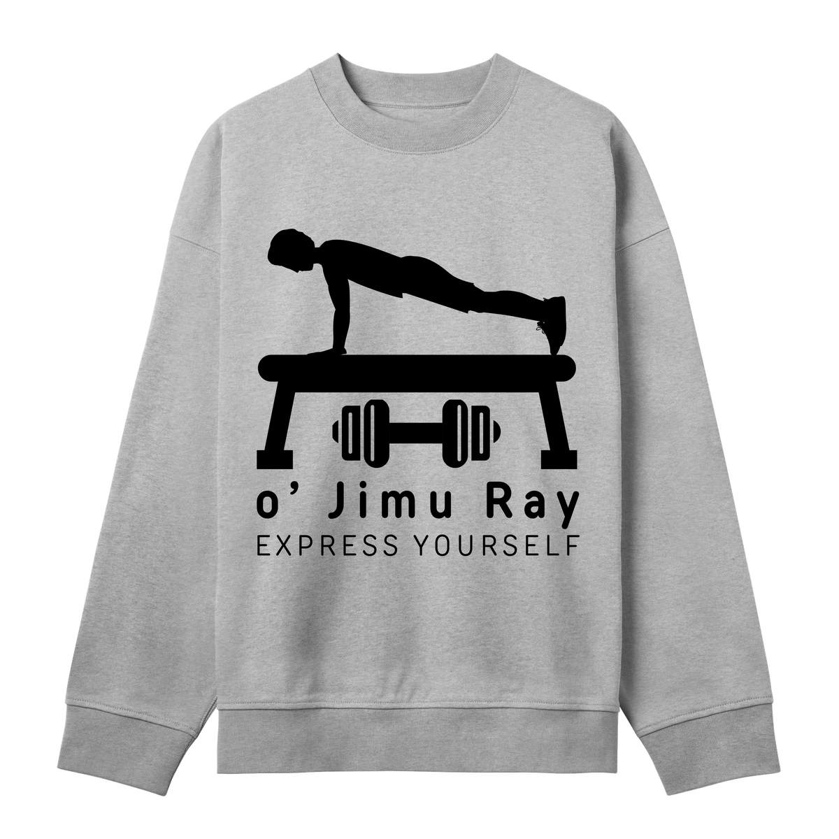 Fitness Drive - Push-Up Sweatshirt - Grey melange men - Sweatshirts