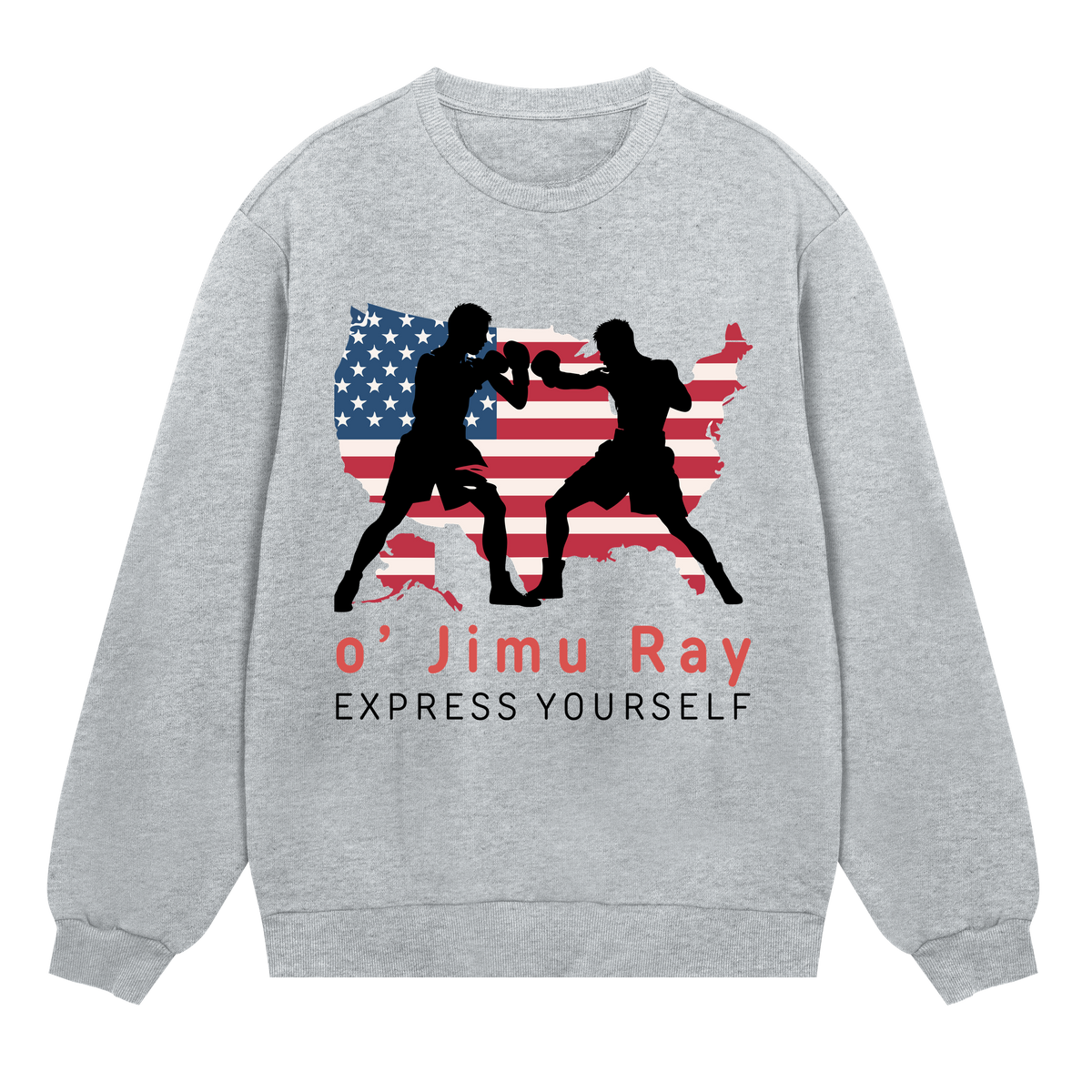 Fight and Freedom - o' Jimu Ray 4th July Sweatshirt - Grey melange men - Sweatshirts