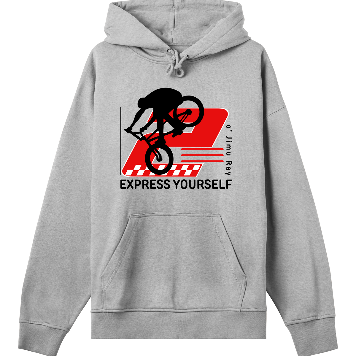 Ride the Red Wave - Express Yourself Hoodie - Grey melange men - Hoodies