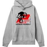 Ride the Red Wave - Express Yourself Hoodie - Grey melange men - Hoodies