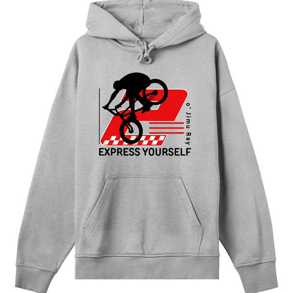 Ride the Red Wave - Express Yourself Hoodie - Grey melange men - Hoodies