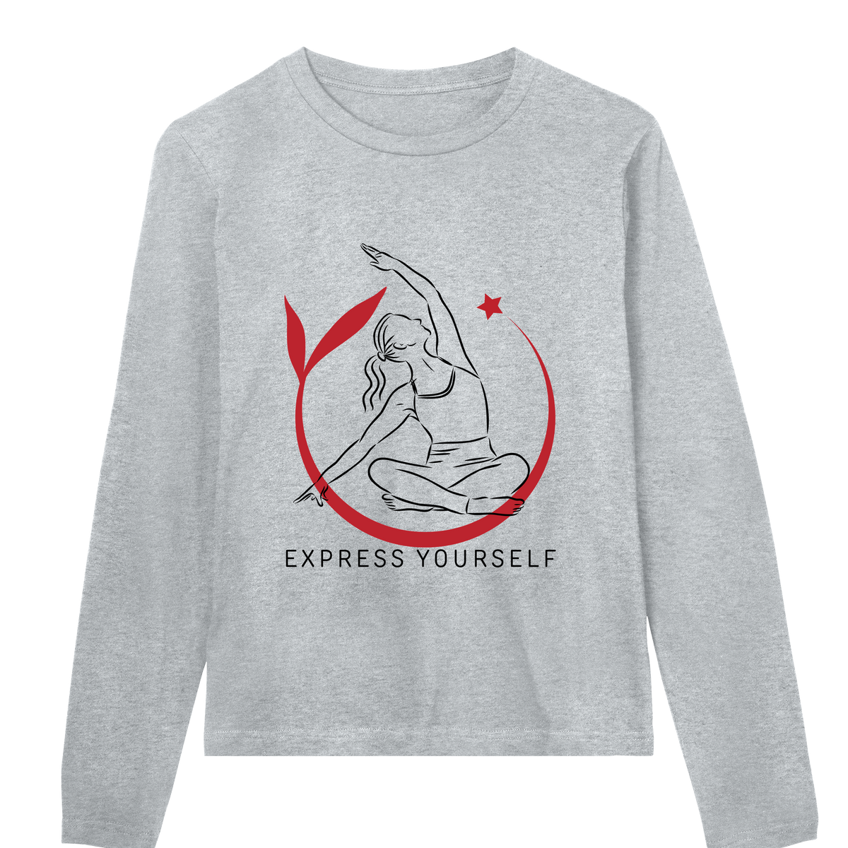 Circle of Expression Women's Tee - Grey melange women - Long Sleeve T-shirts