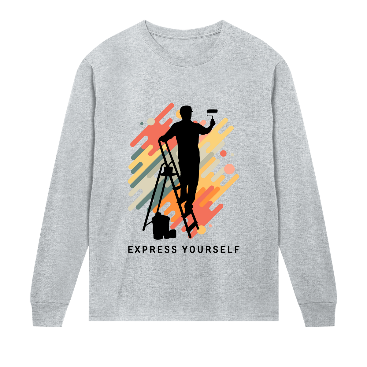 Inspire and Aspire - Vibrant Tee - Grey melange men - Long Sleeve T-shirts