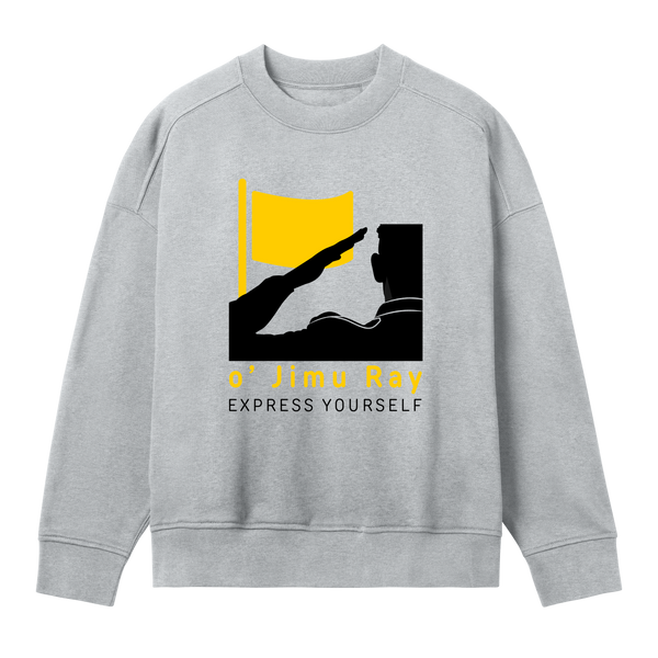 Lead with Confidence - Oversized Sweatshirt - Grey melange women - Sweatshirts