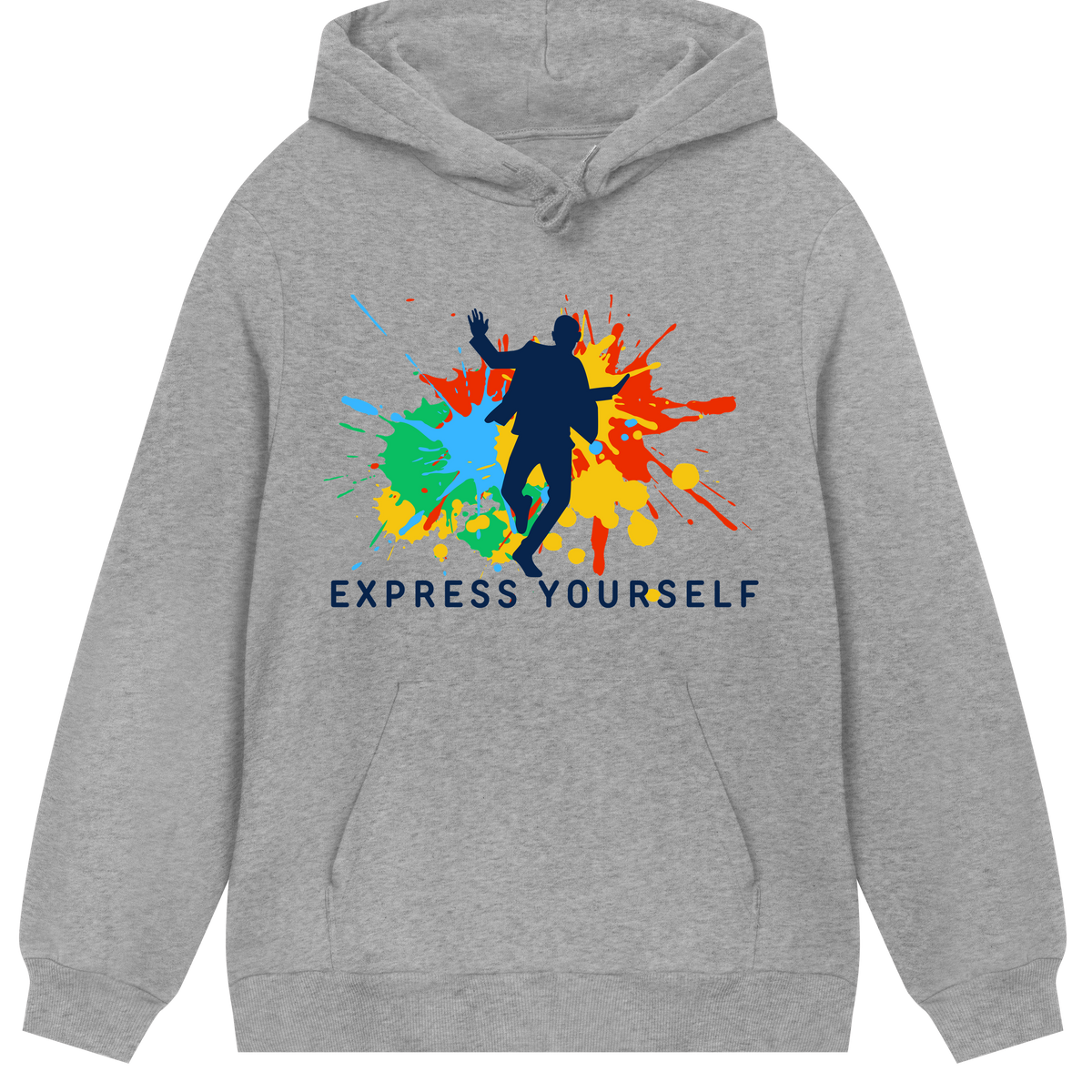 Artistic Expression - The Express Yourself Hoodie - Grey melange men - Hoodies