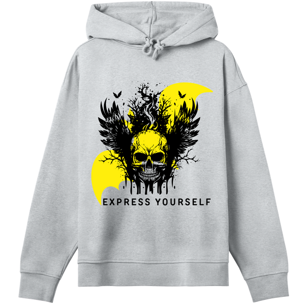 Skull & Shadows - Embrace the Dark - Grey melange women - Hoodies