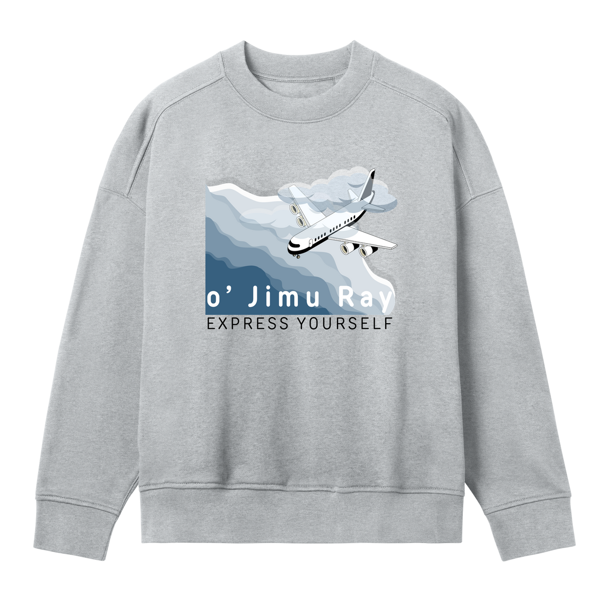 Sky's the Limit - Oversized Sweatshirt - Grey melange women - Sweatshirts