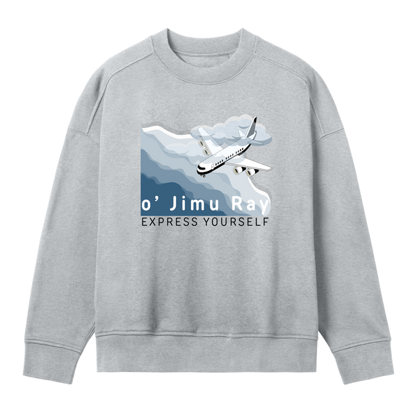 Sky's the Limit - Oversized Sweatshirt - Grey melange women - Sweatshirts