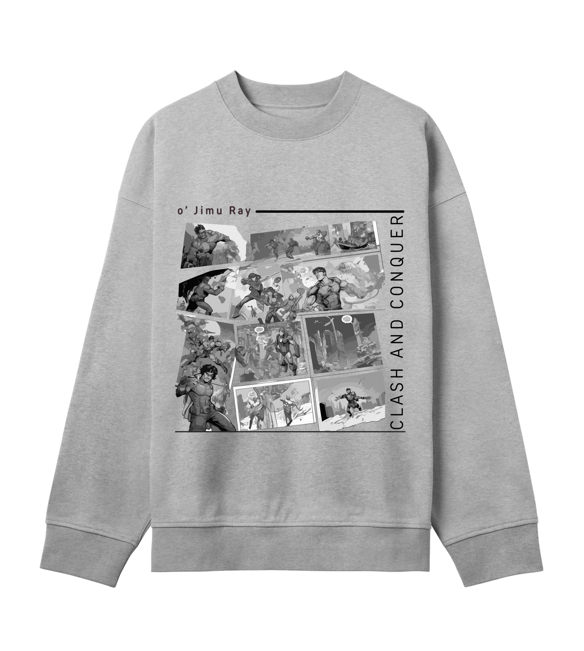 Graphic Battle - Wear Your Strength - Grey melange men - Sweatshirts