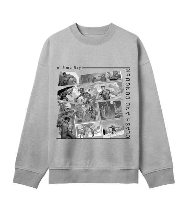 Graphic Battle - Wear Your Strength - Grey melange men - Sweatshirts