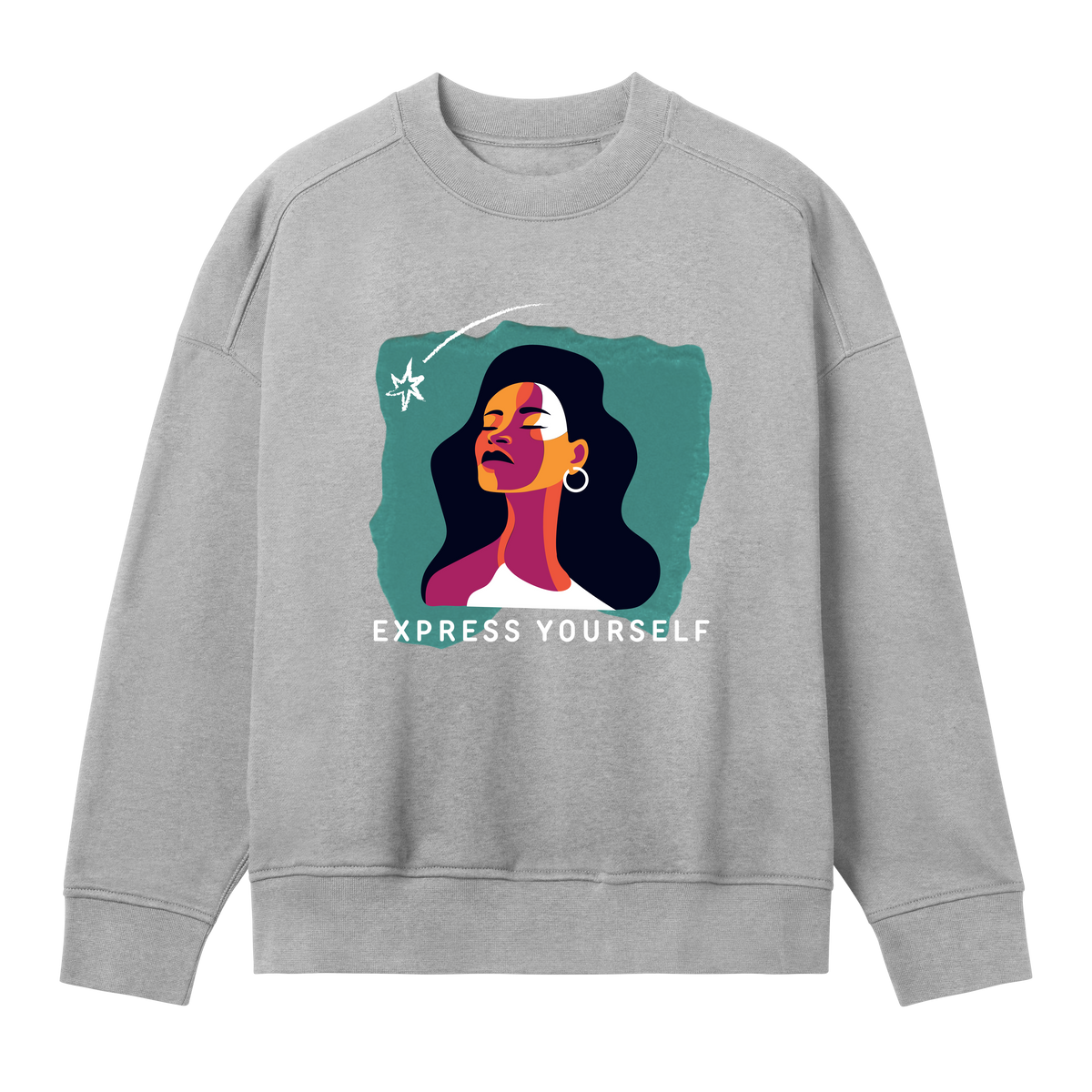 Whimsical Beauty - Bold Sweatshirt - Grey melange women - Sweatshirts