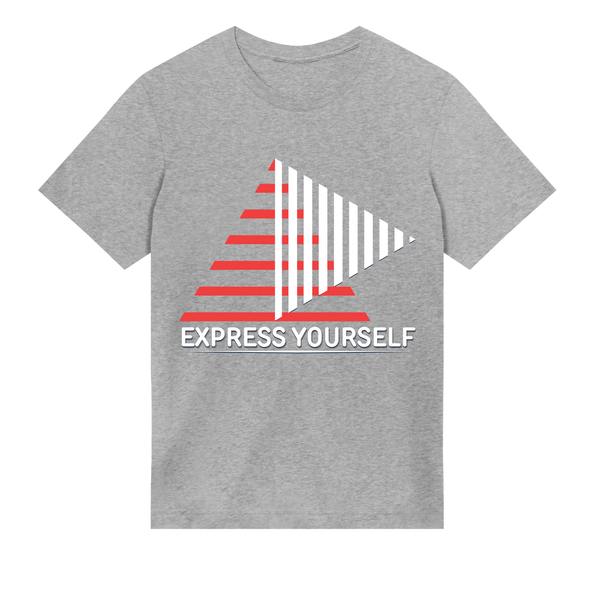 Stripes of Self-Expression - Grey melange men - T-shirts