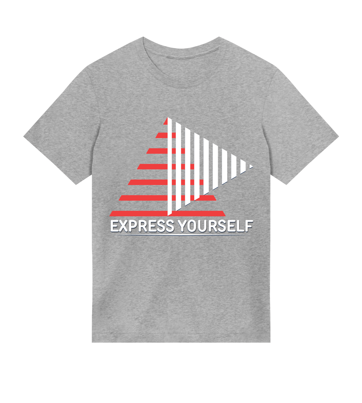 Stripes of Self-Expression - Grey melange men - T-shirts