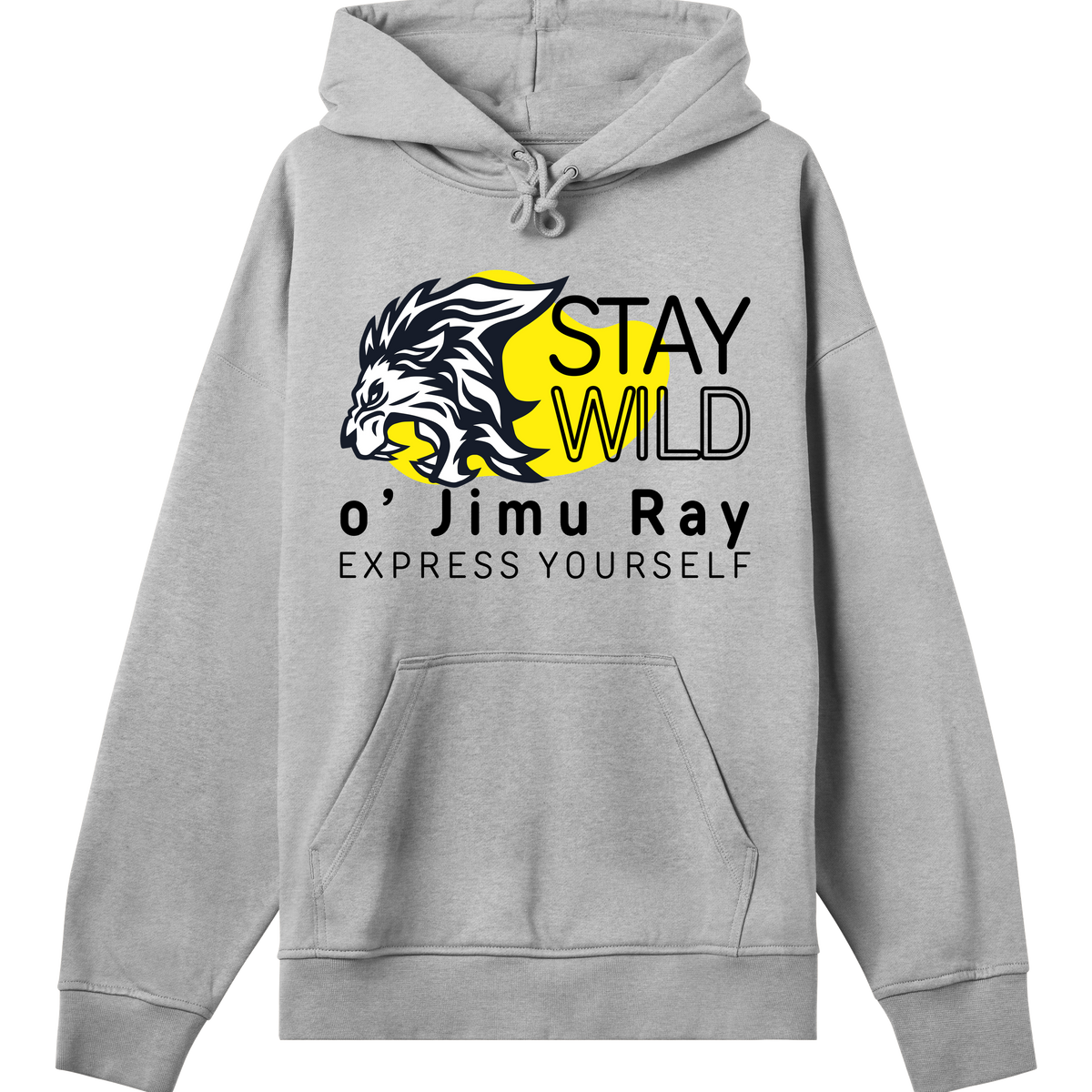 King of the Jungle - Stand Out Hoodie - Grey melange men - Hoodies