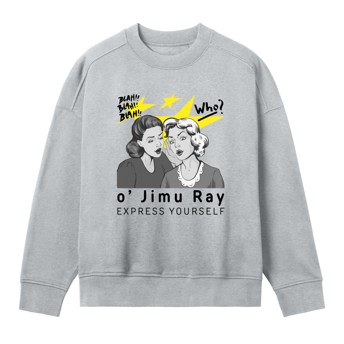 Gossip Glam Oversized Sweatshirt - Grey melange women - Sweatshirts