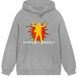 Bold and Energetic - The Express Yourself Hoodie - Grey melange men - Hoodies