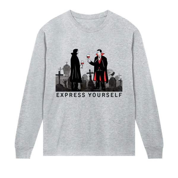 Vampire Celebration - Express Yourself - Grey melange men - Long Sleeve T-shirts