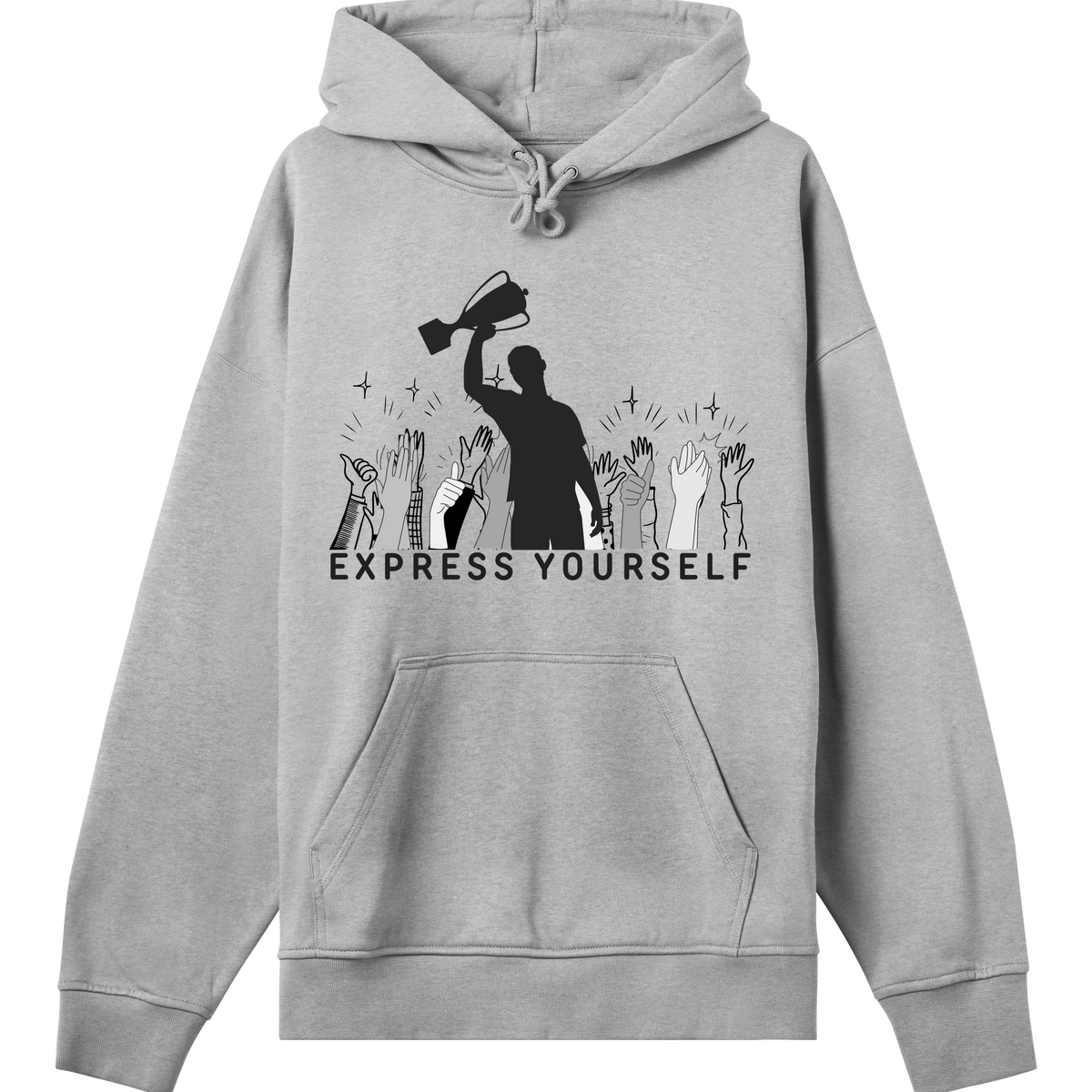 Champion Your Style - Express Yourself - Grey melange men - Hoodies