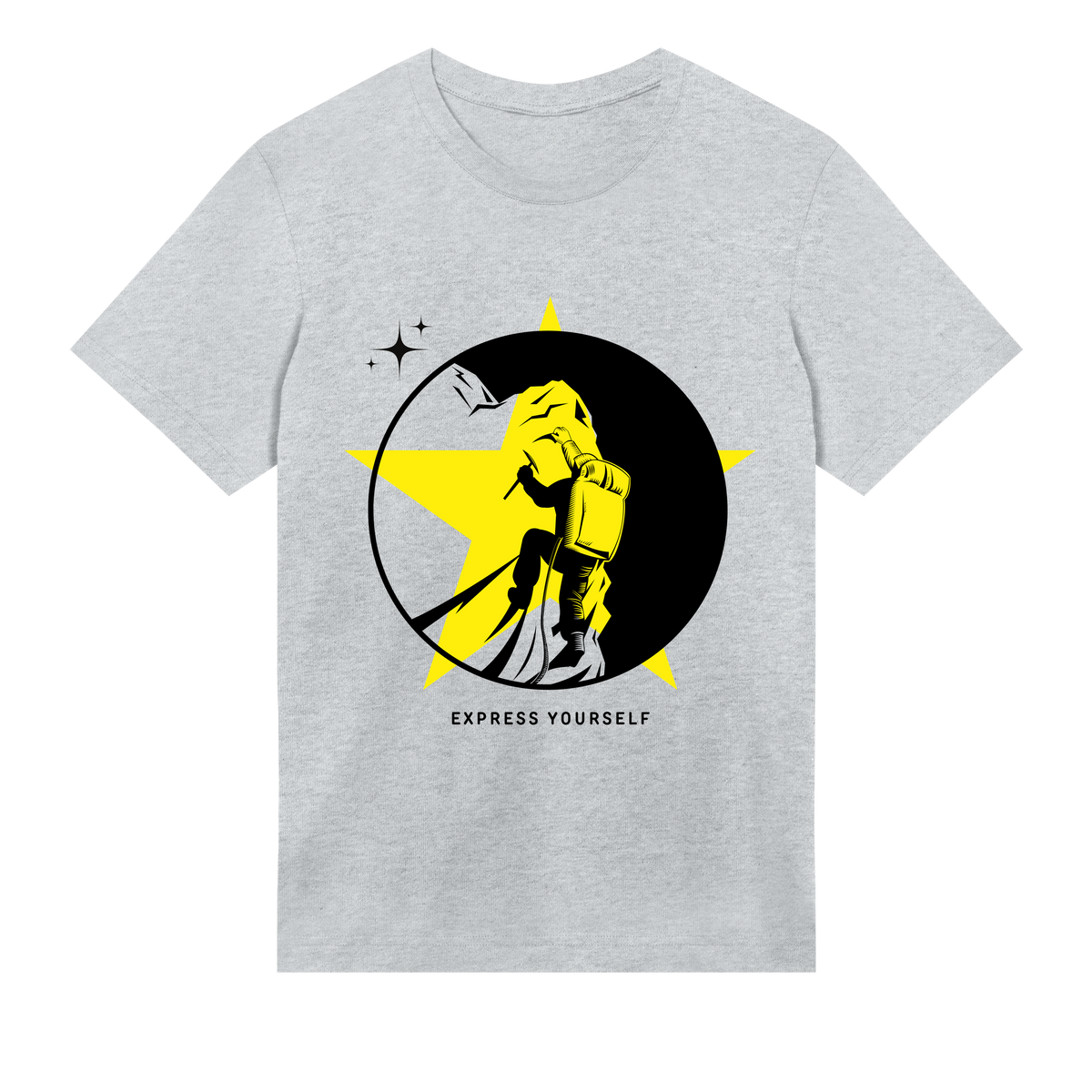 Climb to Stardom - Grey melange men - T-shirts