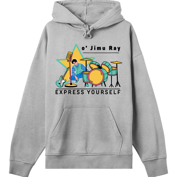 Rock Star Performance - Express Your Passion - Grey melange men - Hoodies