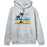 Palm Paradise - Your Beach-Side Vibe - Grey melange women - Hoodies