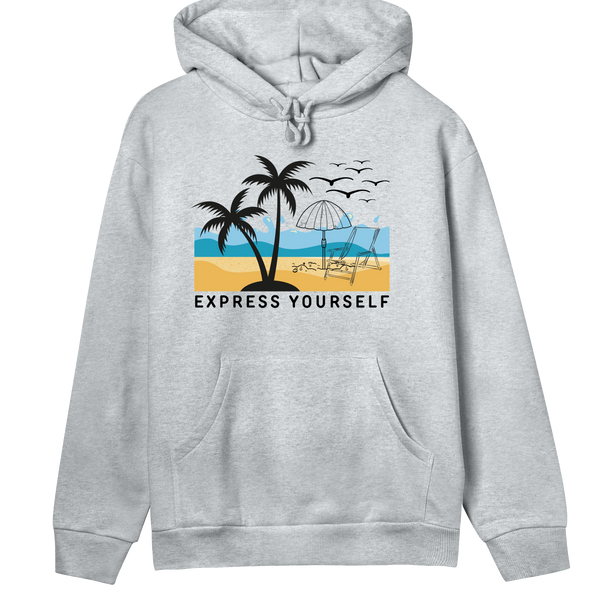 Palm Paradise - Your Beach-Side Vibe - Grey melange women - Hoodies