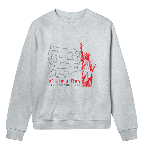 Liberty in Style - o' Jimu Ray 4th July Special - Grey melange women - Sweatshirts