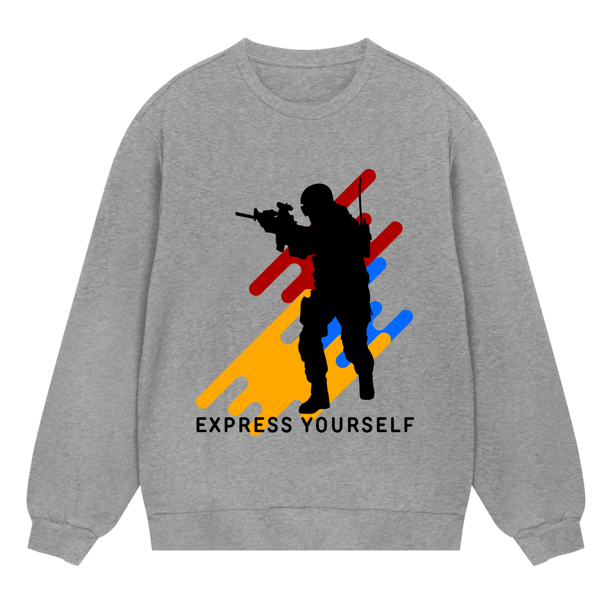 Heritage Re-imagined: Stylish Men’s Sweatshirt - Grey melange men - Sweatshirts